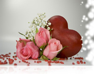 Saint Valentin Fleurs et Coeur
